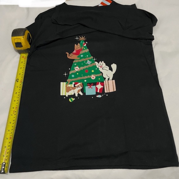 Sz XXL (16/18) Cat & Jack girls pull over crewneck long sleeve top black - Picture 7 of 7